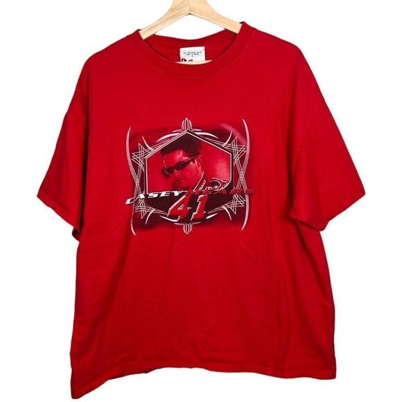 Vintage Y2K Casey Mears Nascar Racing Chase Authentics T-shirt Mens L - Picture 4 of 6